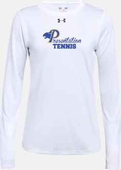Womens Under Armour Locker L/S Shirt, White